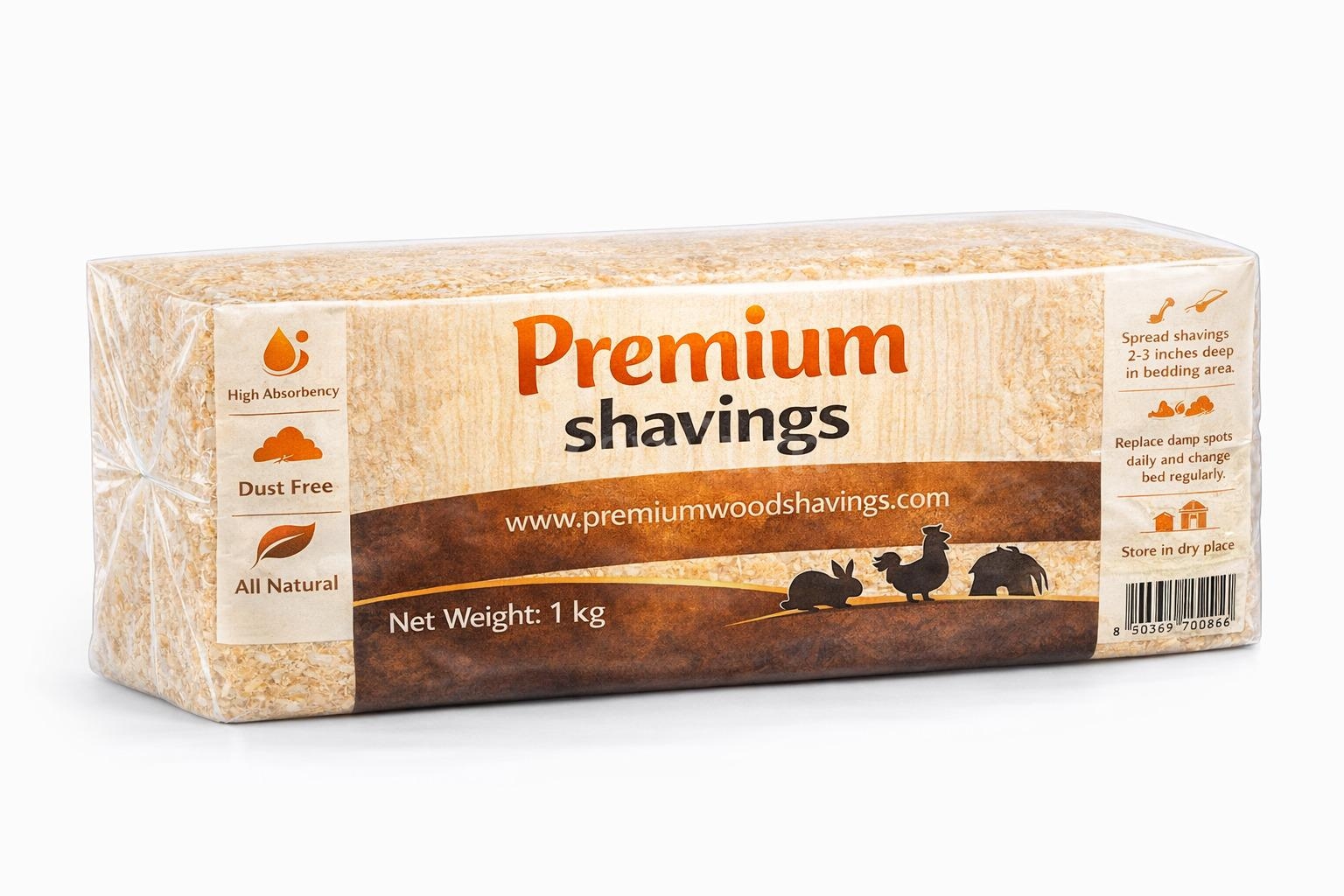 Premium Per Pellet di legno e trucioli e lettiera per gatti -  trucioli di legno per animali domestici 1 kg